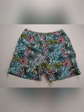 Saxx Go Coastal 2N1 Volley Shorts Swim Trunks Mens Large Floral Pattern Multi